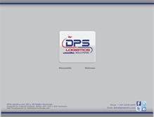 Tablet Screenshot of dpslogistics.com